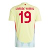Virallinen Fanipaita Espanja Lamine Yamal 19 Vieraspelipaita Euro 2024 - Miesten